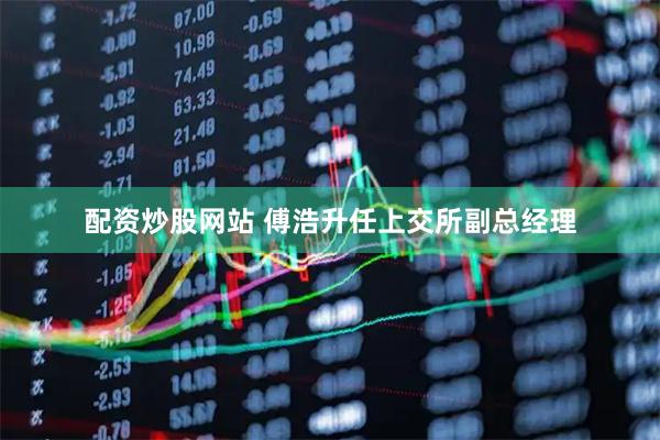 配资炒股网站 傅浩升任上交所副总经理